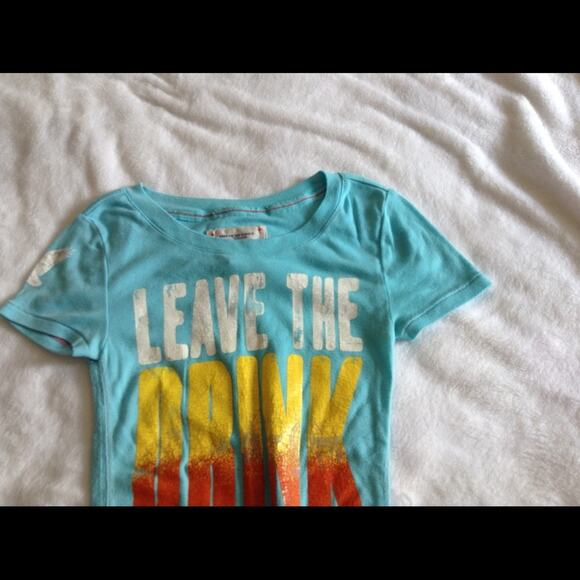 American Eagle Outfitters Baby Blue Prints Tees XS - Picture 2 of 5